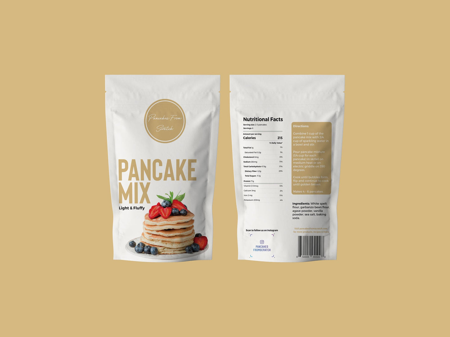 Scratch Vegan Pancake & Waffle Mix