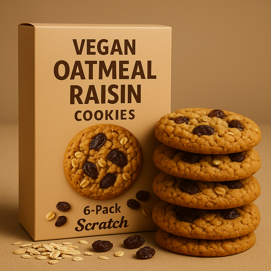 Vegan Oatmeal Raisin Cookies - 6-Pack Box
